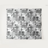 Abstracte moderne geometrische vormen met gestreep wandkleed (Voorkant (horizontaal))