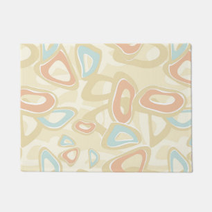 Abstracte moderne geometrische vormen pastelretro deurmat