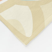 Abstracte moderne geometrische vormen pastelretro  fleece deken (Hoek)