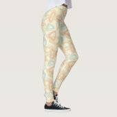 Abstracte moderne geometrische vormen pastelretro leggings (Rechts)
