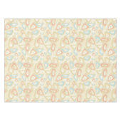 Abstracte moderne geometrische vormen pastelretro tafelkleed (Voorkant (Horizontaal))