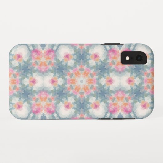 Abstracte moderne geometrische vormgeving blauw Case-Mate iPhone case (Achterkant (horizontaal))