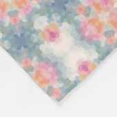 Abstracte moderne geometrische vormgeving blauw fleece deken (Hoek)