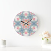 Abstracte moderne geometrische vormgeving blauw grote klok (Huis)