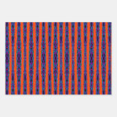 Abstracte moderne gespiegelde duellerende lintlijn inpakpapier vel (Voorkant)