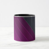 Abstracte moderne gestreepte strepen gestreepte st mok (Midden)