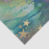 Abstracte moderne glittervloeistof ontkoppeld tissuepapier (Detail)