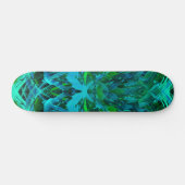 Abstracte moderne groene kunst persoonlijk skateboard (Horizontaal)