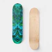 Abstracte moderne groene kunst persoonlijk skateboard (Voorkant)