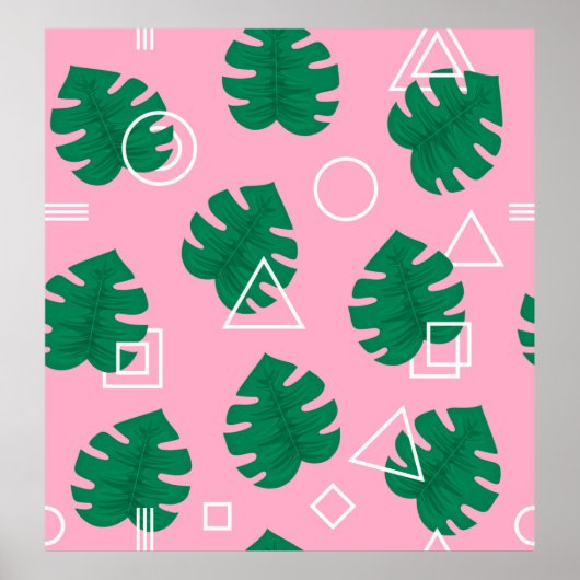 Abstracte moderne hedendaagse hipster geometrie se poster (Voorkant)