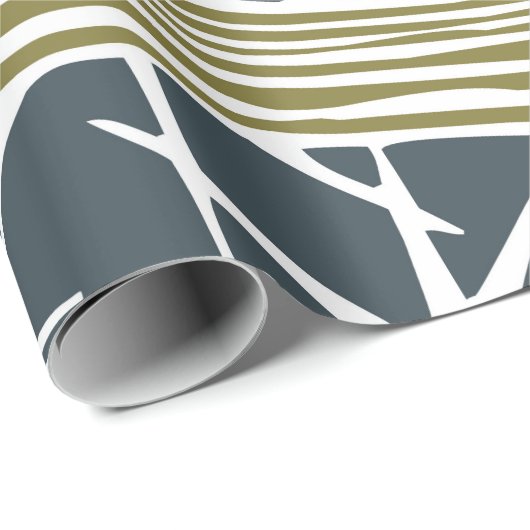 Abstracte moderne illustratie uit de midden eeuw - cadeaupapier (Rol Hoek)