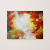 Abstracte, moderne illustratie van creatieve verf legpuzzel (Horizontaal)