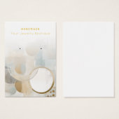 Abstracte moderne juwelenvertonende Kaarten verdie Visitekaartje (Voorkant /achterkant)