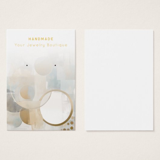 Abstracte moderne juwelenvertonende Kaarten verdie Visitekaartje (Voorkant /achterkant)