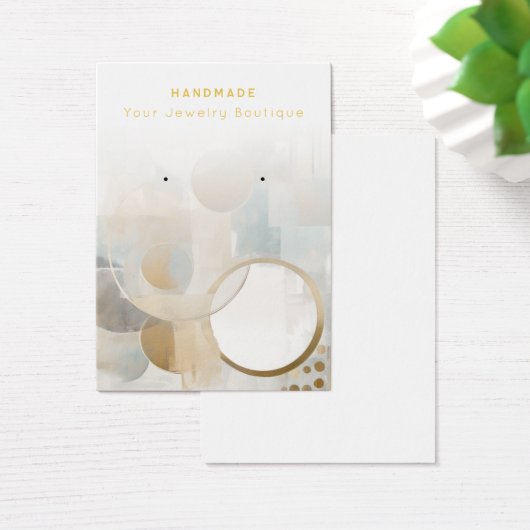 Abstracte moderne juwelenvertonende Kaarten verdie Visitekaartje (Bureau)