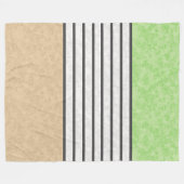 Abstracte moderne kleuren beige mint groen wit bla fleece deken (Voorkant (Horizontaal))