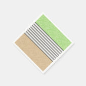 Abstracte moderne kleuren beige mint groen wit bla servet (Hoek)
