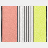 Abstracte moderne kleuren koraalroze kalk groen wi fleece deken (Voorkant (Horizontaal))