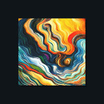 Abstracte moderne kleurengolven canvas afdruk<br><div class="desc">Dit moderne abstracte ontwerp is opvallend en maakt een ware verklaring met zijn rijke,  juwelen kleuren en golven van textuur. Levendig en verbluffend. Creëer door Simply Farmhouse Press.</div>