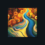Abstracte moderne kleurenrivieren canvas afdruk<br><div class="desc">Dit moderne abstracte ontwerp is opvallend en maakt een ware verklaring met zijn rijke,  juwelen kleuren en texturen. Levendig en verbluffend. Creëer door Simply Farmhouse Press.</div>