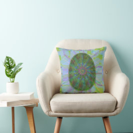 Abstracte moderne kleurrijke ei elegante pastel bl kussen
