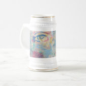 Abstracte moderne kleurrijke "Fancy" Mok (Voorkant links)