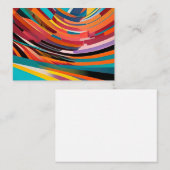 Abstracte moderne kleurrijke, heldere patroonkunst visitekaartje (Voorkant / Achterkant)