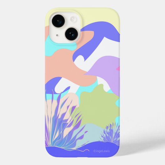 Abstracte Moderne Kleurrijke Vormen Cool Graphic Case-Mate iPhone Case (Achterkant)