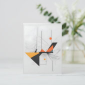 Abstracte moderne kunst briefkaart (Staand voorkant)