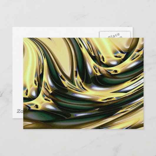 Abstracte moderne kunst briefkaart (Voorkant / Achterkant)