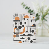 Abstracte moderne kunst briefkaart (Staand voorkant)
