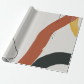 Abstracte moderne kunst cadeaupapier (Uitgerold)