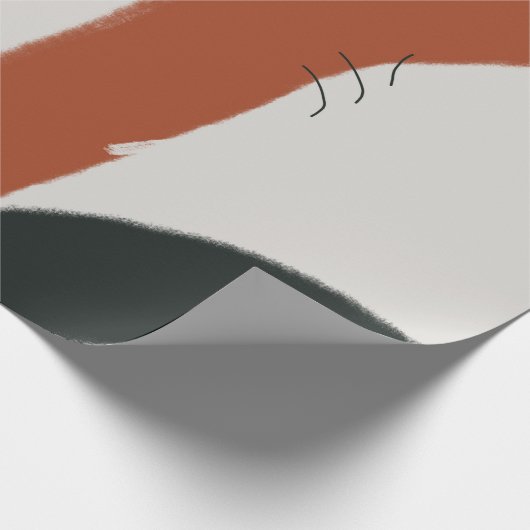 Abstracte moderne kunst cadeaupapier (Hoek)