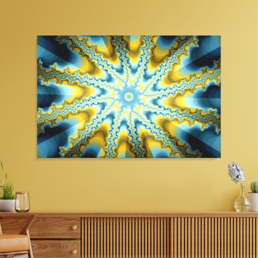 Abstracte moderne kunst canvas afdruk (Insitu (Woonkamer))