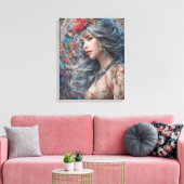 abstracte moderne kunst canvas afdruk (Insitu (Woonkamer))