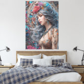 abstracte moderne kunst canvas afdruk (Insitu (Slaapkamer))