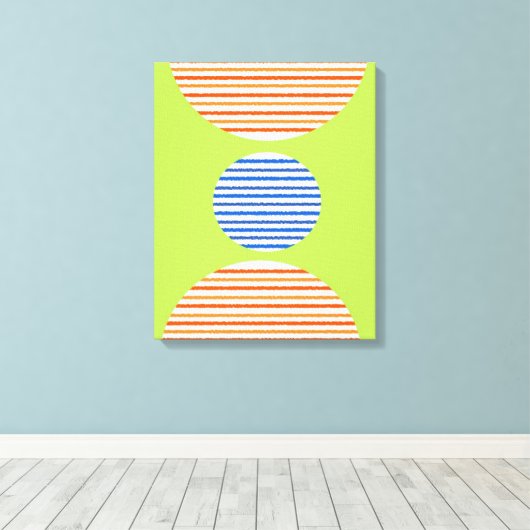 abstracte moderne kunst canvas afdruk (Insitu (Houten vloer))