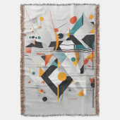 Abstracte moderne kunst deken (Voorkant Verticaal)