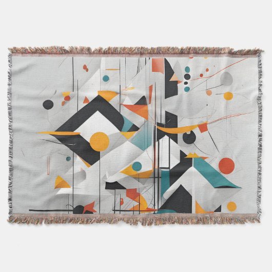 Abstracte moderne kunst deken (Voorkant)