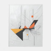 Abstracte moderne kunst fleece deken (Voorkant)