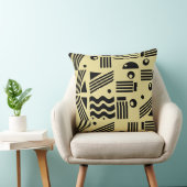 Abstracte moderne kunst geometrisch patroon kussen (Stoel)
