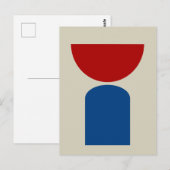 Abstracte moderne kunst geometrische vormen briefkaart (Voorkant / Achterkant)