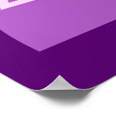 Abstracte moderne kunst geometrische vormen Paarse Poster (Hoek)