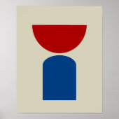 Abstracte moderne kunst geometrische vormen poster (Voorkant)