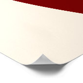 Abstracte moderne kunst geometrische vormen rood poster (Hoek)