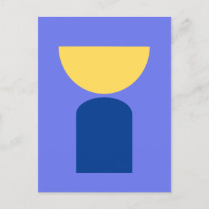 Abstracte moderne kunst geometrische vormen Sage G Briefkaart