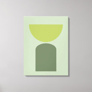 Abstracte moderne kunst geometrische vormen Sage G Canvas Afdruk