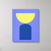 Abstracte moderne kunst geometrische vormen Sage G Canvas Afdruk (Voorkant)