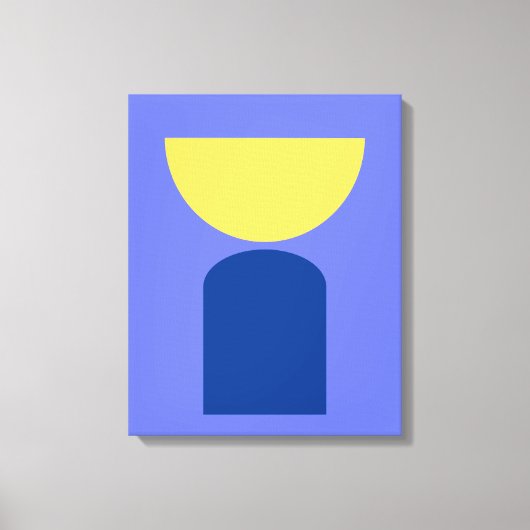 Abstracte moderne kunst geometrische vormen Sage G Canvas Afdruk (Voorkant)