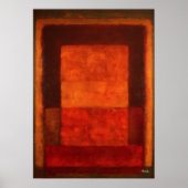 Abstracte moderne kunst in het kleurenveld van ver poster (Voorkant)